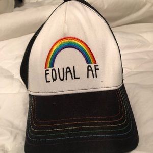 LGBT trucker hat “equal af”